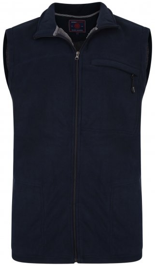 Kam Jeans KV99 Fleece Vest Navy - Sportkleding & outdoor - Grote Maten Sportkleding Heren