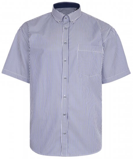 Kam Jeans 643 Premium Short Sleeve Shirt Navy - Overhemden - Overhemden Grote Maten Heren
