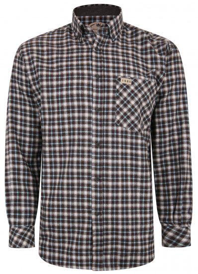 Kam Jeans P681 Flannel Check Shirt - Overhemden - Overhemden Grote Maten Heren