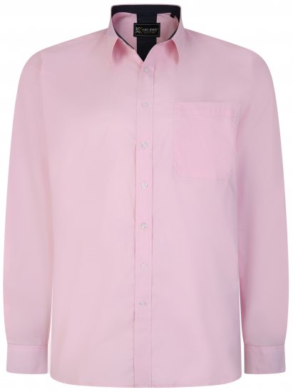 Kam Jeans P684 Premium Stretch Shirt Pink - Overhemden - Overhemden Grote Maten Heren