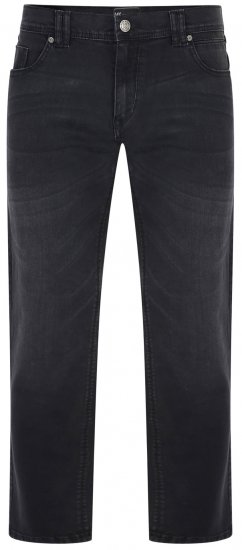 Kam Jeans VIGO Stretchjeans Black Used - Jeans & broeken - Jeans & Broeken Grote Maten Heren