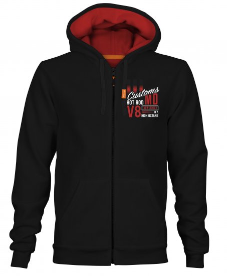Motley Denim Kendal Hoodie Black - Sweaters & hoodies - Sweaters & Hoodies Grote Maten Heren