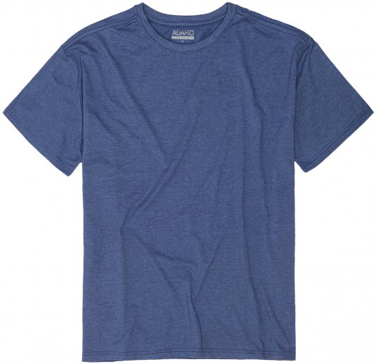 Adamo Kevin Regular fit T-shirt Indigo Blue - T-shirts - Grote Maten T-shirts Heren