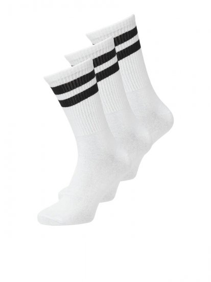 Jack & Jones Travis Tennissokken Wit 3-pack - Ondergoed & zwem - Grote Maten Ondergoed Heren