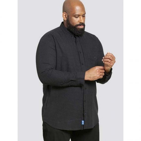 D555 Jared Long Sleeve Shirt - Overhemden - Overhemden Grote Maten Heren