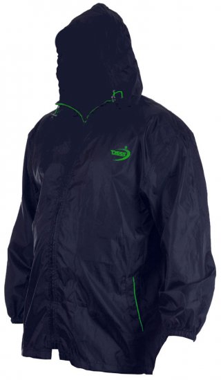 D555 Zac "Packaway" Rain Jacket Navy - Sportkleding & outdoor - Grote Maten Sportkleding Heren