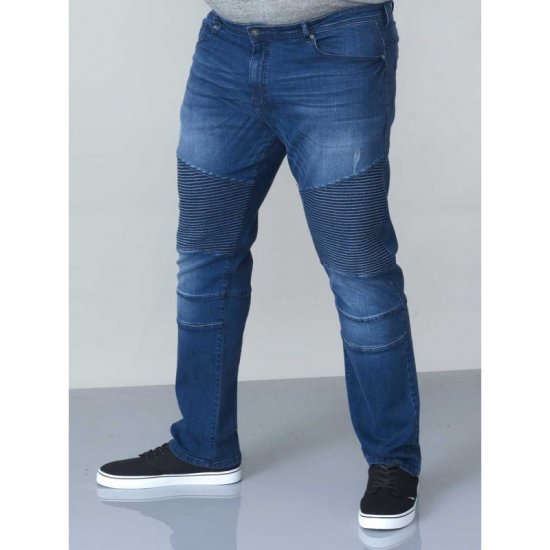 D555 Abrams Biker Style Jeans - Jeans & broeken - Jeans & Broeken Grote Maten Heren