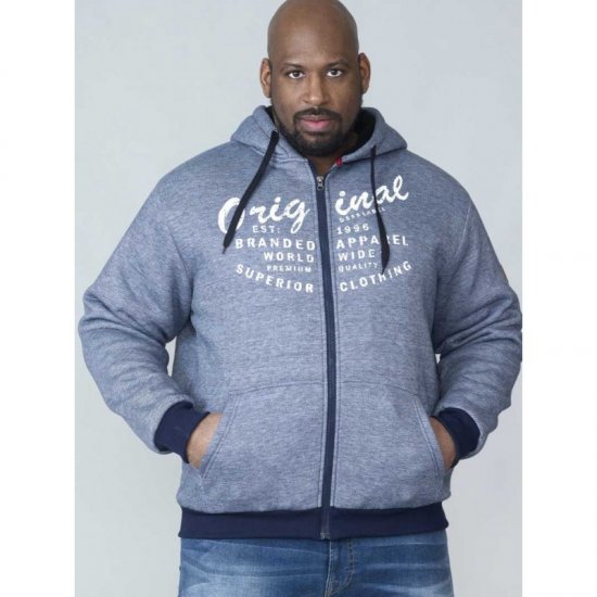 D555 Murdoch Sherpa Lined Hoodie - Sweaters & hoodies - Sweaters & Hoodies Grote Maten Heren