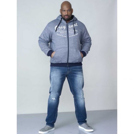 D555 Murdoch Sherpa Lined Hoodie - Sweaters & hoodies - Sweaters & Hoodies Grote Maten Heren