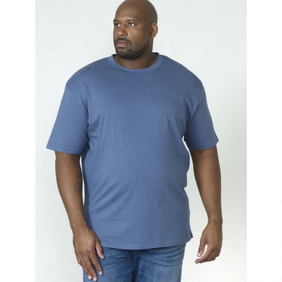 D555 Flyers Crew Neck T-shirt Teal - T-shirts - Grote Maten T-shirts Heren