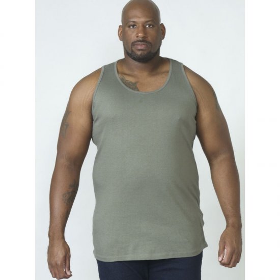 D555 Fabio Tanktop Khaki - T-shirts - Grote Maten T-shirts Heren