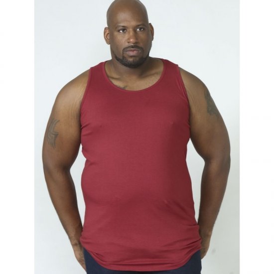 D555 Fabio Tanktop Red - T-shirts - Grote Maten T-shirts Heren