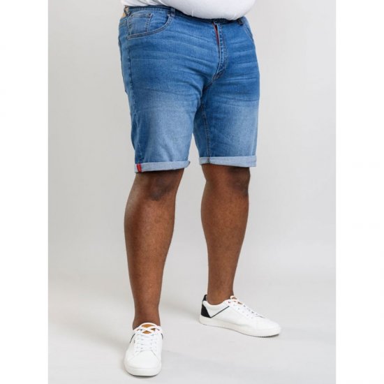 D555 Griffin Denim Shorts Stonewash - Korte broeken - Grote Maten Korte Broeken Heren