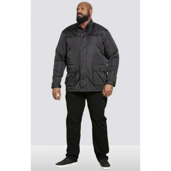 D555 Brentford Jacket Black - Jassen - Grote Maten Herenjassen