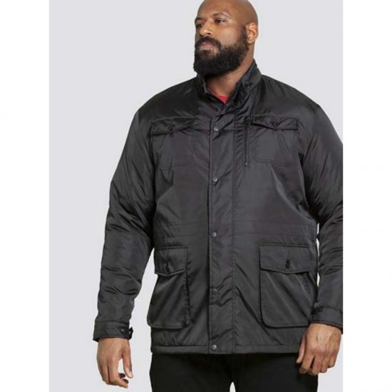 D555 Brentford Jacket Black - Jassen - Grote Maten Herenjassen