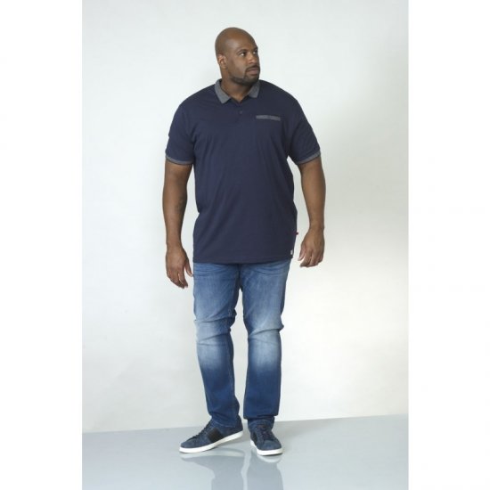 D555 Walker Polo Navy - Polo shirts - Grote Maten Poloshirts Heren