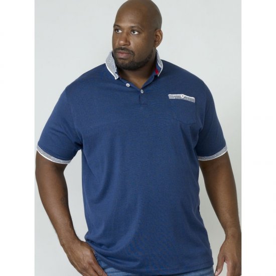 D555 George Polo Navy - Polo shirts - Grote Maten Poloshirts Heren