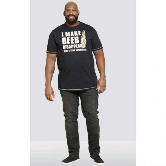 D555 Seattle T-shirt Black - T-shirts - Grote Maten T-shirts Heren