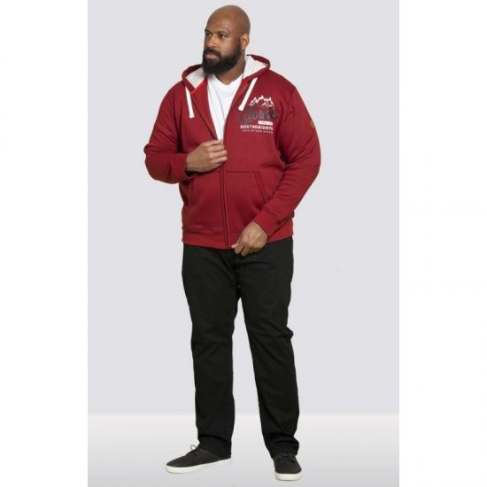 D555 Durham Hoodie Red - Sweaters & hoodies - Sweaters & Hoodies Grote Maten Heren