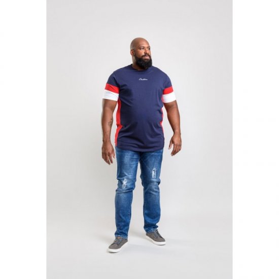 D555 Baker T-shirt Navy - T-shirts - Grote Maten T-shirts Heren