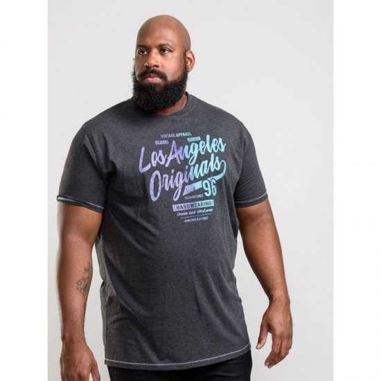 D555 Simmons T-shirt Black - T-shirts - Grote Maten T-shirts Heren