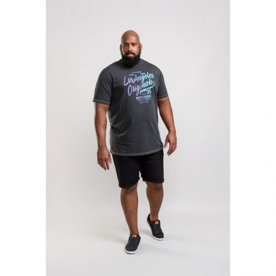 D555 Simmons T-shirt Black - T-shirts - Grote Maten T-shirts Heren