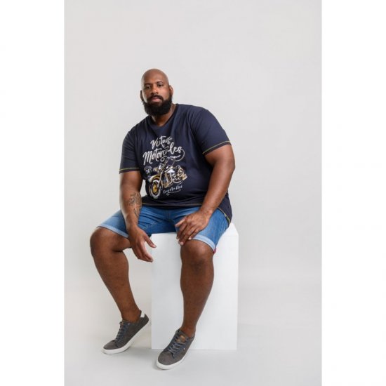 D555 Slater T-shirt Navy - T-shirts - Grote Maten T-shirts Heren