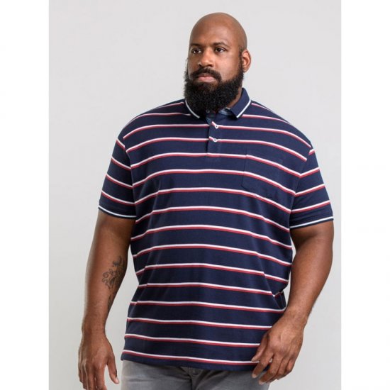 D555 Holmes Polo Navy - Polo shirts - Grote Maten Poloshirts Heren