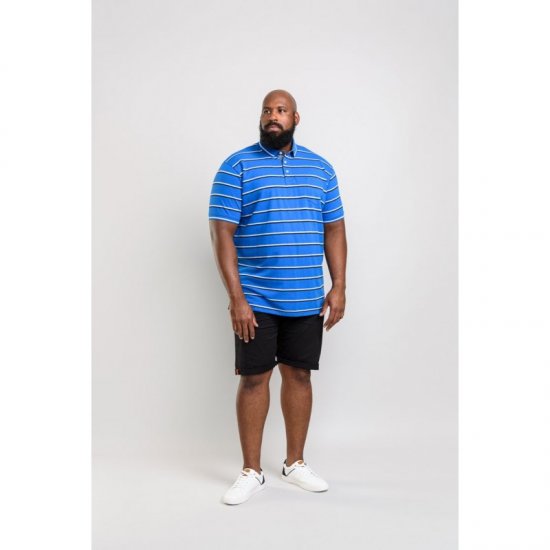 D555 Holmes Polo Blue - Polo shirts - Grote Maten Poloshirts Heren