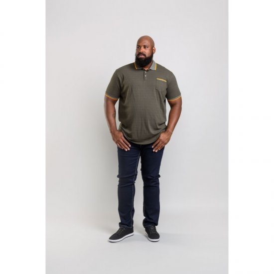 D555 Marshall Polo Khaki - Polo shirts - Grote Maten Poloshirts Heren