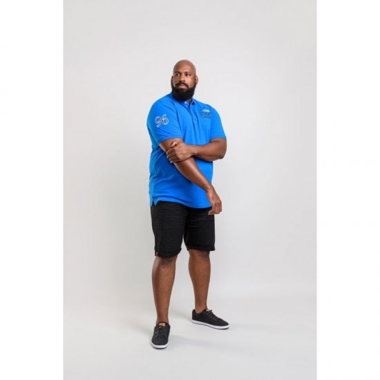 D555 Parker Polo Blue - Polo shirts - Grote Maten Poloshirts Heren