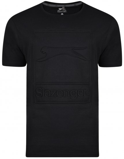 Slazenger Kurtis T-shirt Black - T-shirts - Grote Maten T-shirts Heren