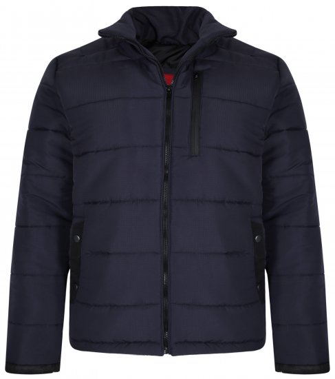 Kam Jeans KV114 Puffer Jacket Navy - Jassen - Grote Maten Herenjassen