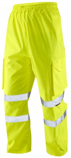 Leo Appledore Cargo Rain pants Hi-Vis Yellow - Werkkleding - Werkkleding Grote Maten Heren