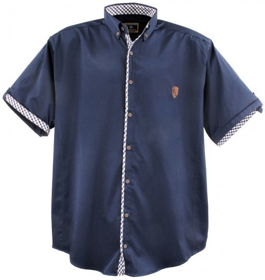 Lavecchia 9003A Short sleeve Shirt Navy - Overhemden - Overhemden Grote Maten Heren
