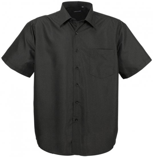 Lavecchia Classic Short Sleeve Shirt Black - Overhemden - Overhemden Grote Maten Heren