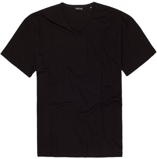 Lavecchia 124 V-neck T-shirt Black - T-shirts - Grote Maten T-shirts Heren