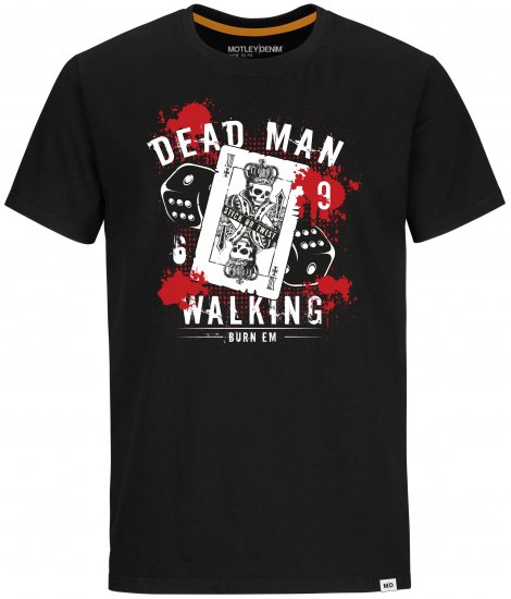 Motley Denim T-shirt Liberty Black - T-shirts - Grote Maten T-shirts Heren