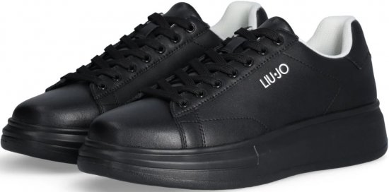 Liu Jo Big 01 Leather Sneakers Black/Black - Herenschoenen 40-52 - 