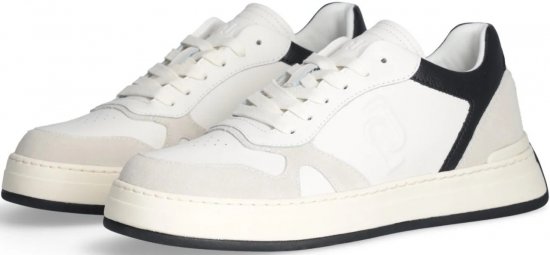 Liu Jo Boy 01 Leather/Suede Sneakers White/Black - Herenschoenen 40-52 - 