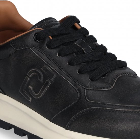 Liu Jo Running 01 Leather Sneakers Black - Herenschoenen 40-52 - 
