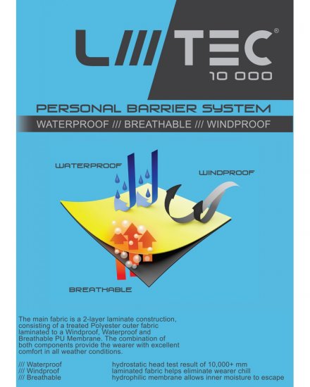 Leo Clovelly Breathable Executive Anorak Hi-Vis Yellow/Navy - Werkkleding - Werkkleding Grote Maten Heren