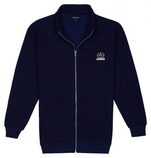 Lavecchia 2027 Sweatshirt met rits Donkerblauw - Sweaters & hoodies - Sweaters & Hoodies Grote Maten Heren