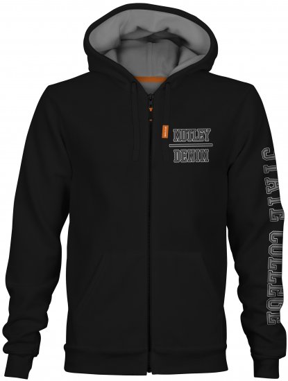 Motley Denim Lyon Hoodie Black - Sweaters & hoodies - Sweaters & Hoodies Grote Maten Heren