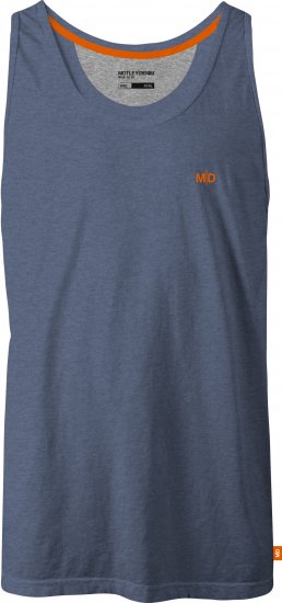 Motley Denim Madrid Tank top Light Indigo - T-shirts - Grote Maten T-shirts Heren