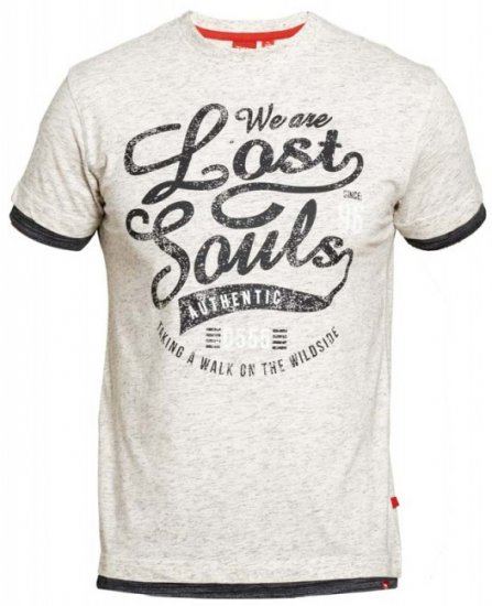 D555 Maiden T-shirt Off White - T-shirts - Grote Maten T-shirts Heren