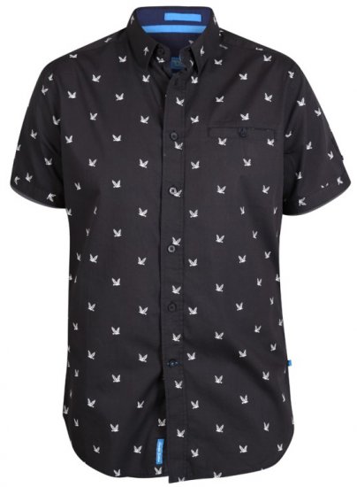 D555 Marley Shirt Black - Overhemden - Overhemden Grote Maten Heren