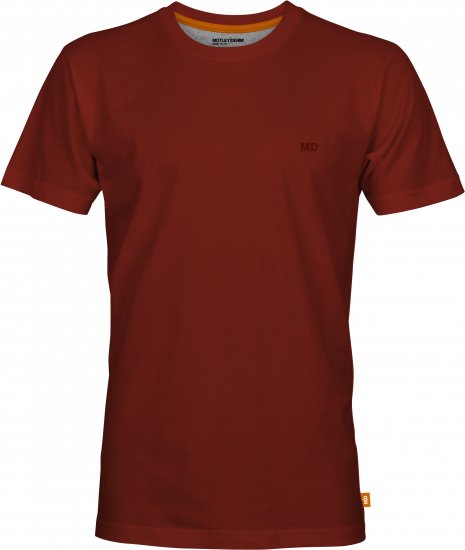 Motley Denim Malaga T-Shirt Red - T-shirts - Grote Maten T-shirts Heren