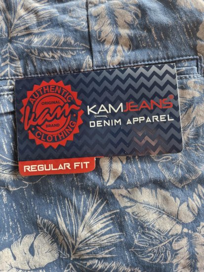 Kam Jeans 340 Dress Shorts Denim Blue - Korte broeken - Grote Maten Korte Broeken Heren