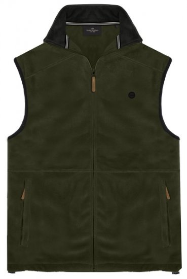 Double Outfitters MFT-7089 Sleeveless Fleece Vest Khaki - Jassen - Grote Maten Herenjassen